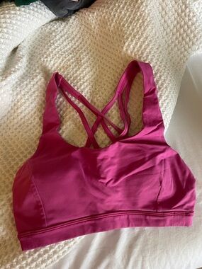 lululemon athletica Magenta Strappy Sports Bra